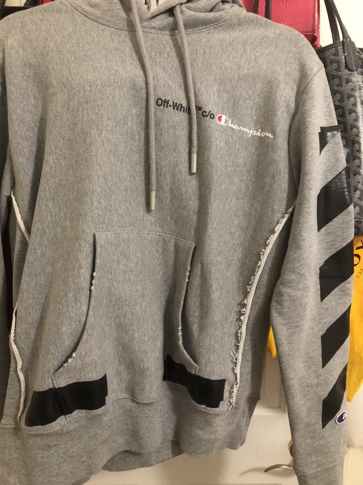 Champion × Off-White Off-white gray hoodie Size US S / EU 44-46 / 1 - 2 Thumbnail