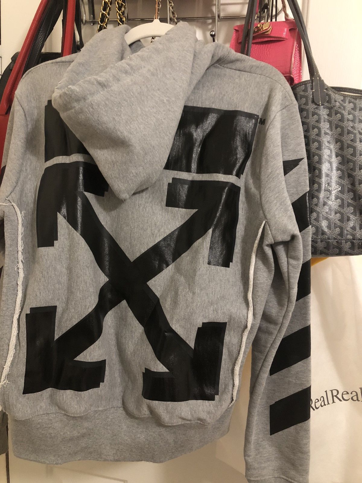 Champion × Off-White Off-white gray hoodie Size US S / EU 44-46 / 1 - 1 Thumbnail