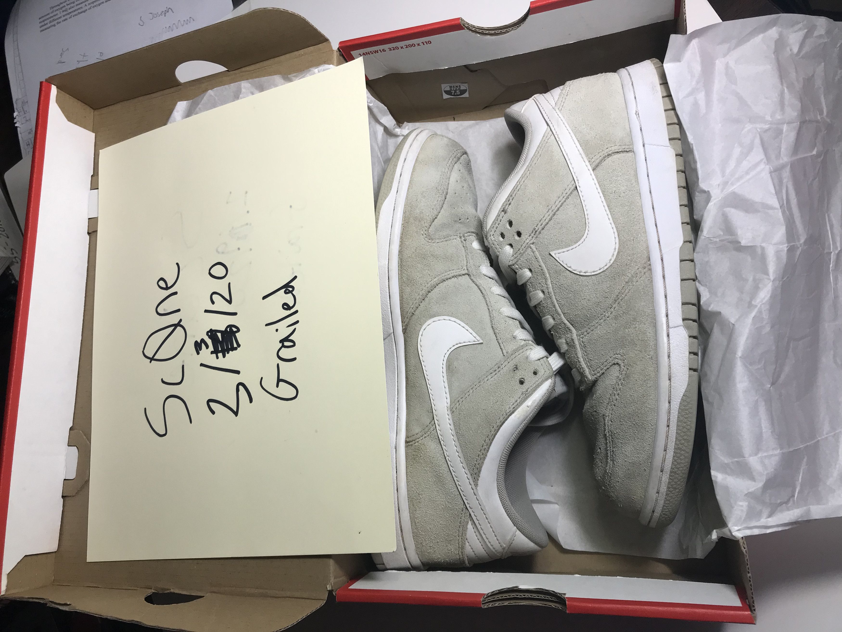 Nike Nike SB Dunk Low Pale Grey Size US 7.5 / EU 40-41 - 7 Thumbnail