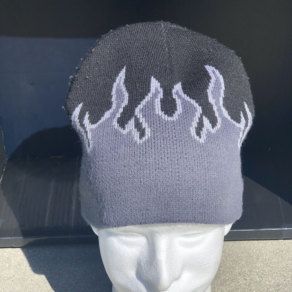 Asap Rocky ASAP Illz Disco Inferno Grey Flame Beanie | Grailed