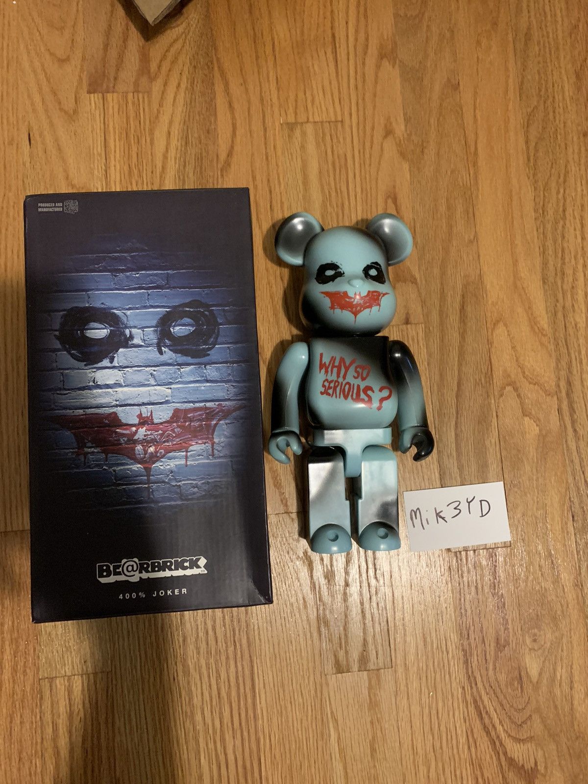 Medicom Bearbrick 400% why so serious joker be@rbrick | Grailed