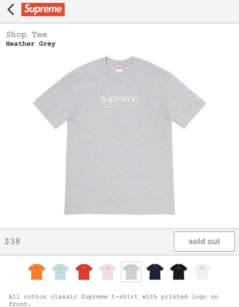 Supreme Shop Tee Size US L / EU 52-54 / 3 - 1 Thumbnail