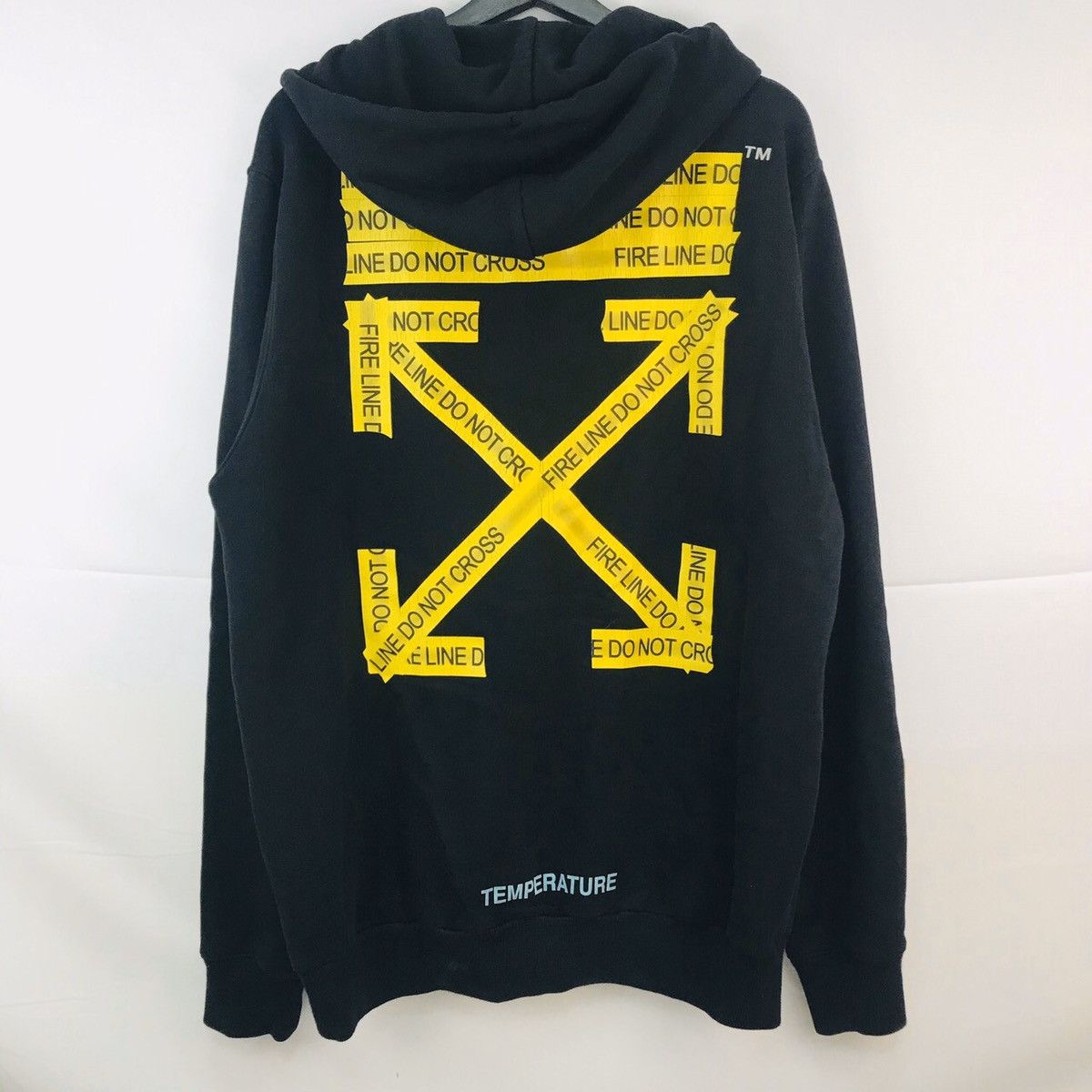 Off White Off White Caution Tape Printed Arrows Hoodie Grailed