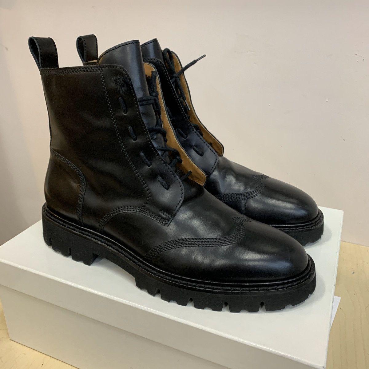 Margiela combat boots best sale