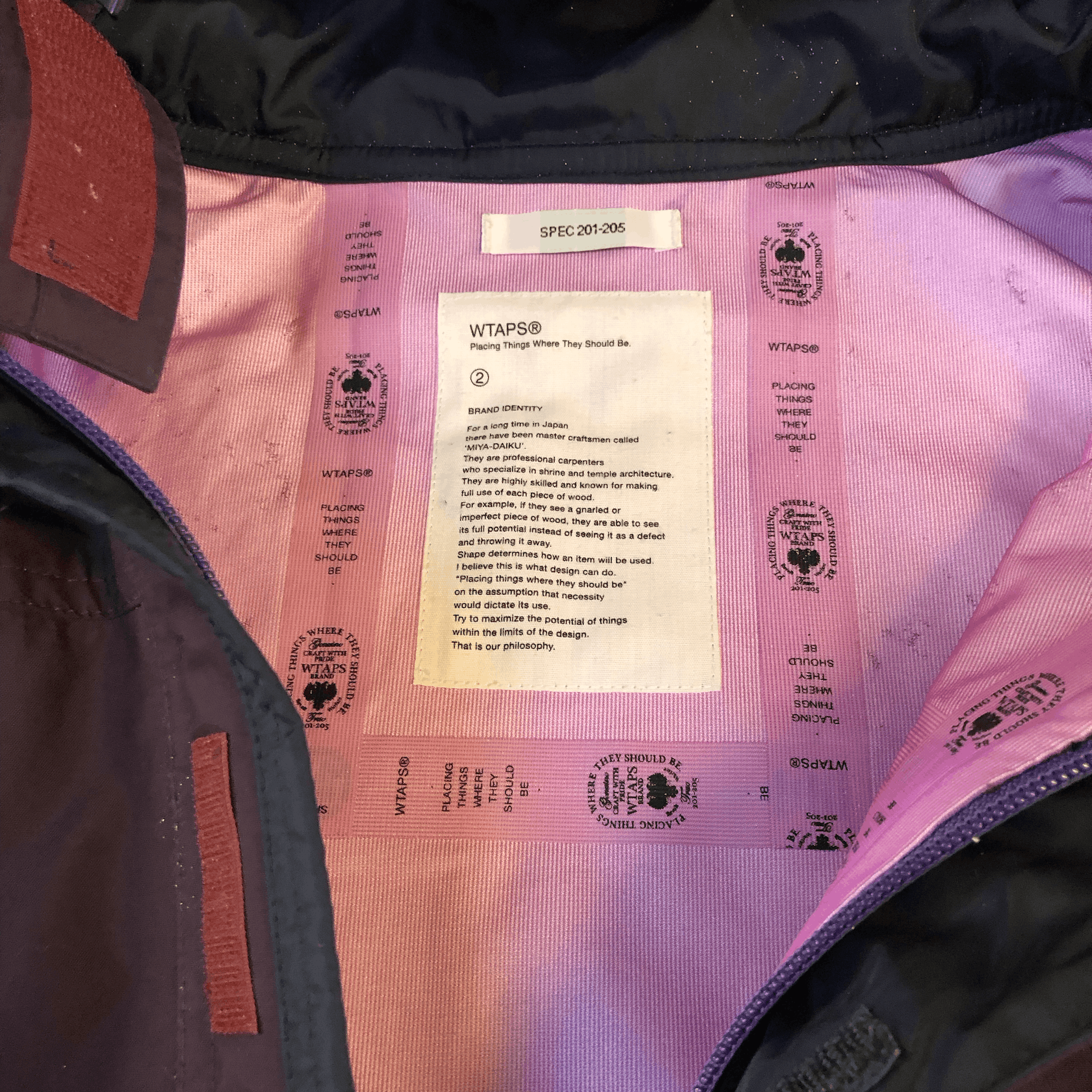 Wtaps WTAPS SS12 Purple Mountain Parka Size US M / EU 48-50 / 2 - 8 Thumbnail