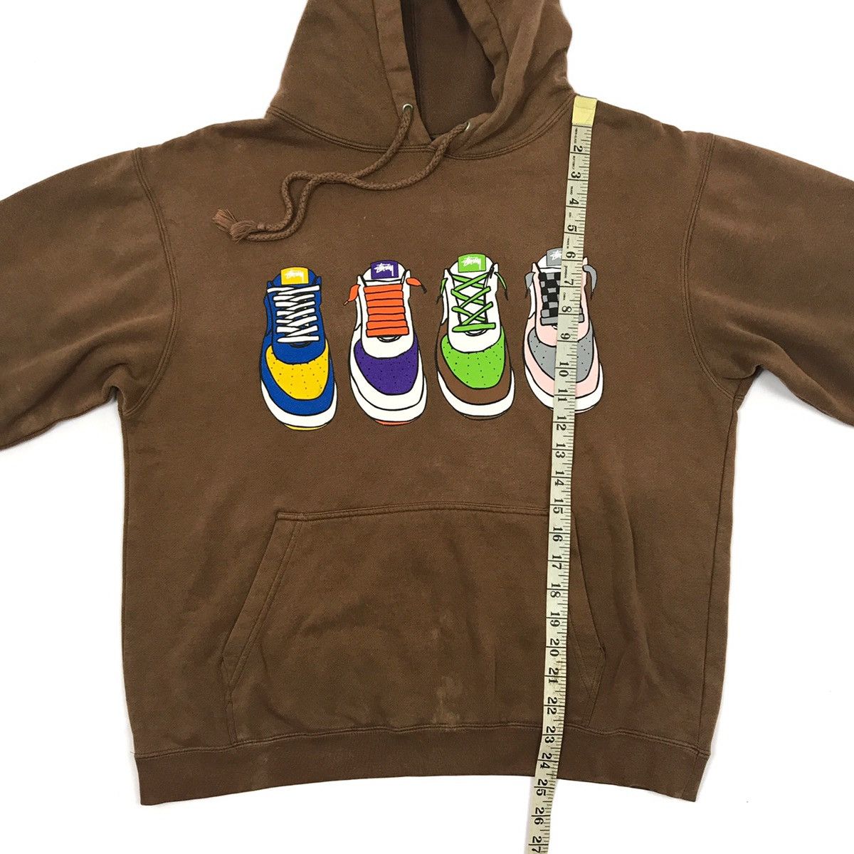 トップス old stussy Design Sweat Air Force parody Stussy × Vintage Vintage Stussy Air Force 1 Sneaker Hoodie