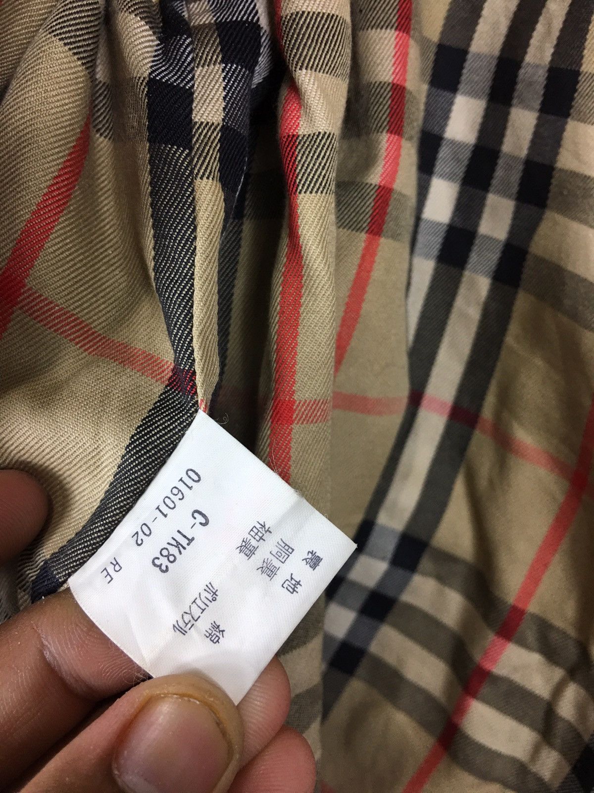 Burberry × Designer × Vintage Vintage 90s Burberrys Trench Coat Nova Check Inside Jacket Size US L / EU 52-54 / 3 - 9 Thumbnail