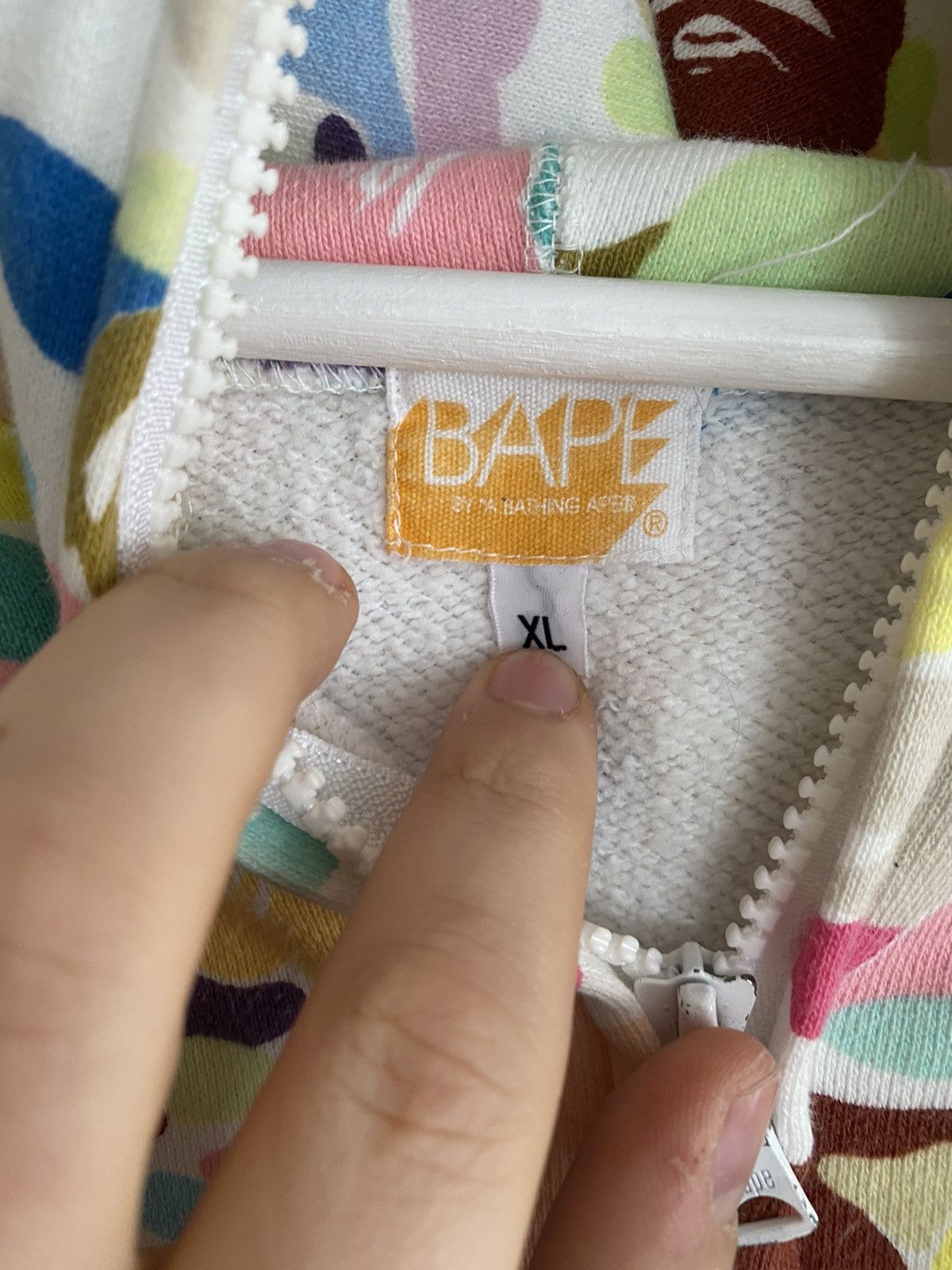 Bape Bape Multicolor Camo Hoodie Size US XL / EU 56 / 4 - 4 Thumbnail