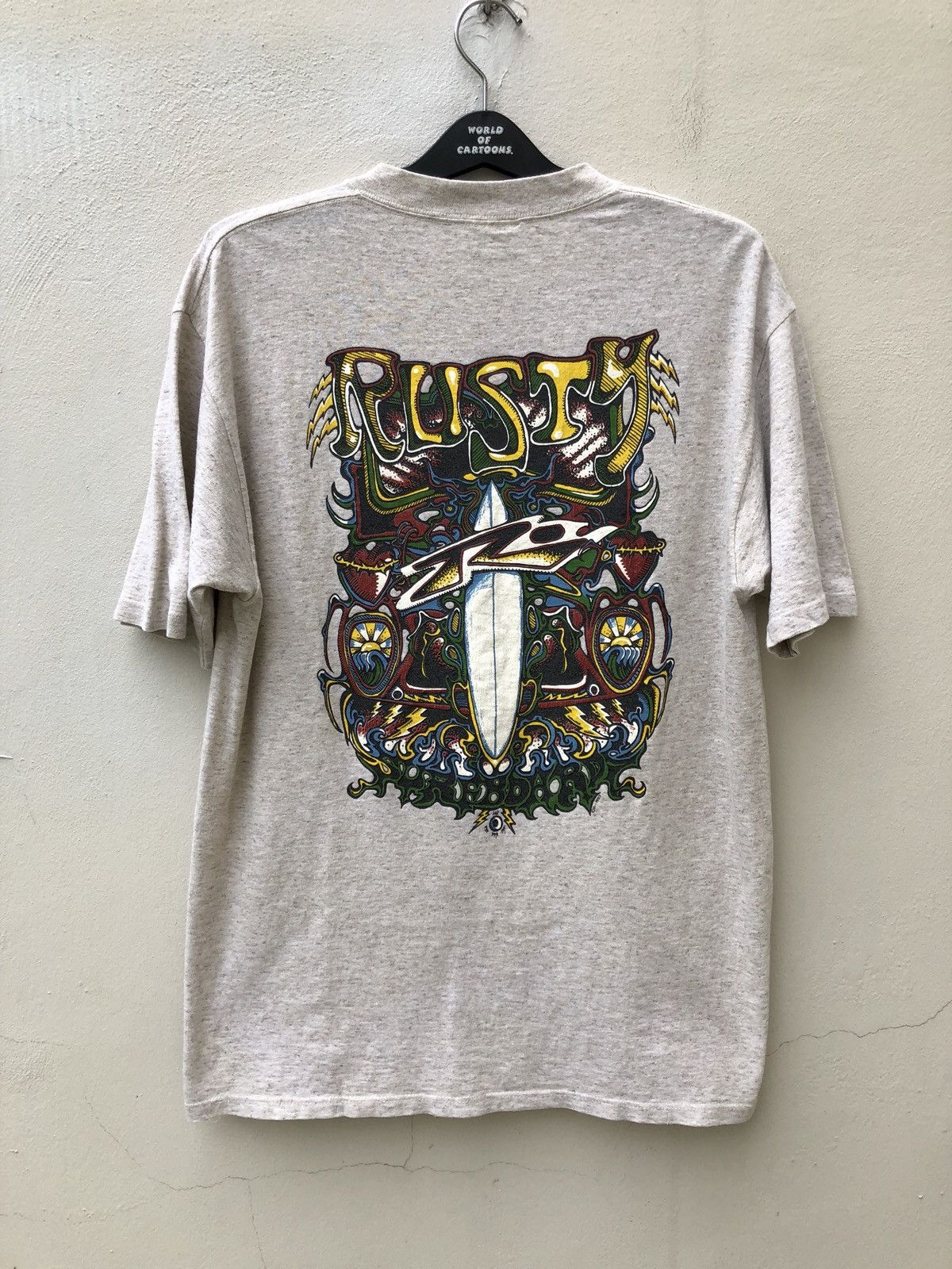 Rusty Vintage 1993 Rusty Made in Usa Artwork t shirt Size US L / EU 52-54 / 3 - 1 Thumbnail