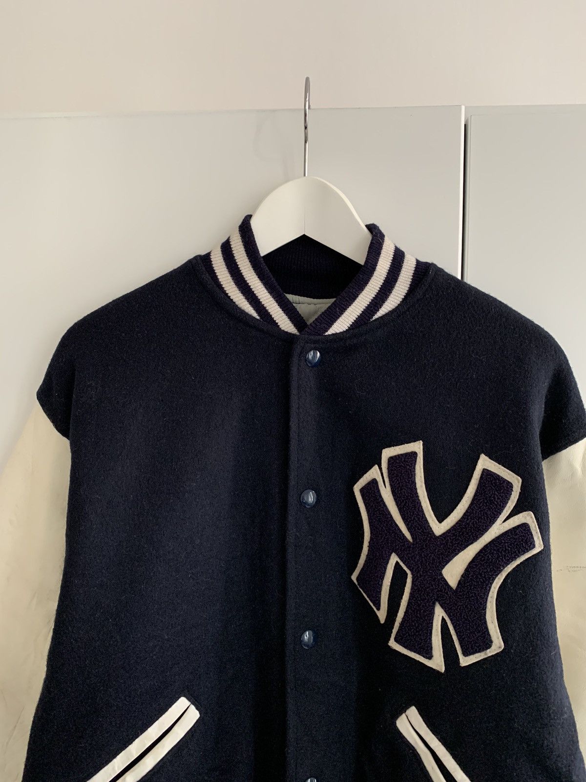 New York Yankees New York Yankees Varsity Jacket Wool Leather Embroidered Size US M / EU 48-50 / 2 - 3 Thumbnail
