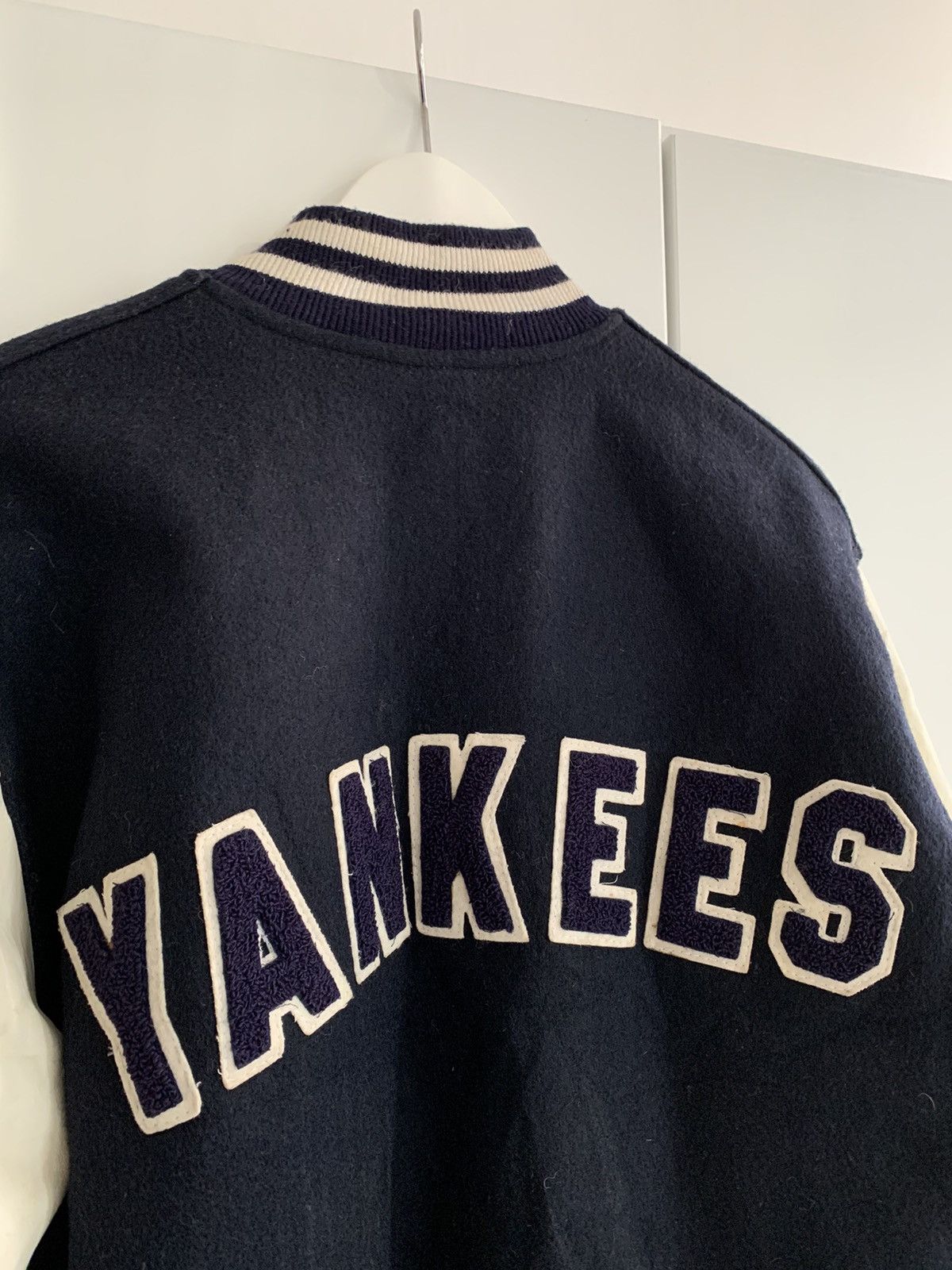 New York Yankees New York Yankees Varsity Jacket Wool Leather Embroidered Size US M / EU 48-50 / 2 - 6 Thumbnail