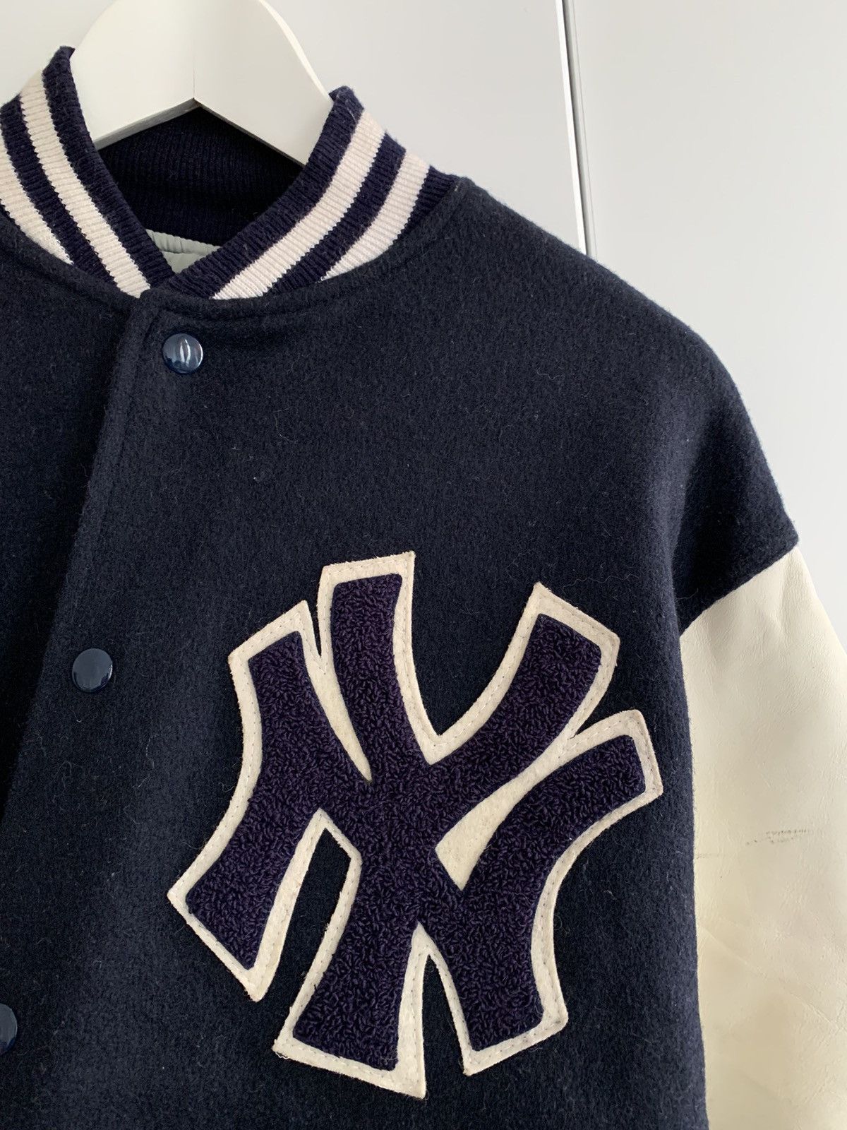 New York Yankees New York Yankees Varsity Jacket Wool Leather Embroidered Size US M / EU 48-50 / 2 - 4 Thumbnail