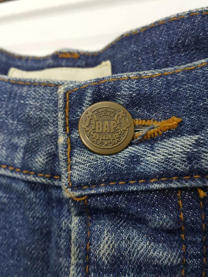 Japanese Brand Japan Sashiko Boro Reconstructed Patchwork Painter Jean Size US 33 - 10 Thumbnail