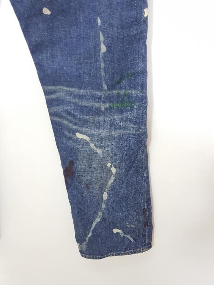 Japanese Brand Japan Sashiko Boro Reconstructed Patchwork Painter Jean Size US 33 - 16 Thumbnail