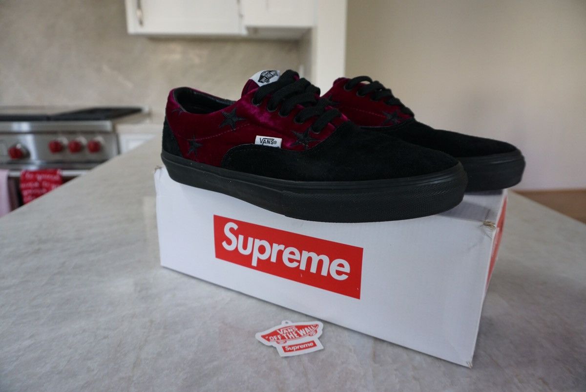 Supreme × Vans Vans x Supreme Era Pro Velvet Pink Stars size 10 