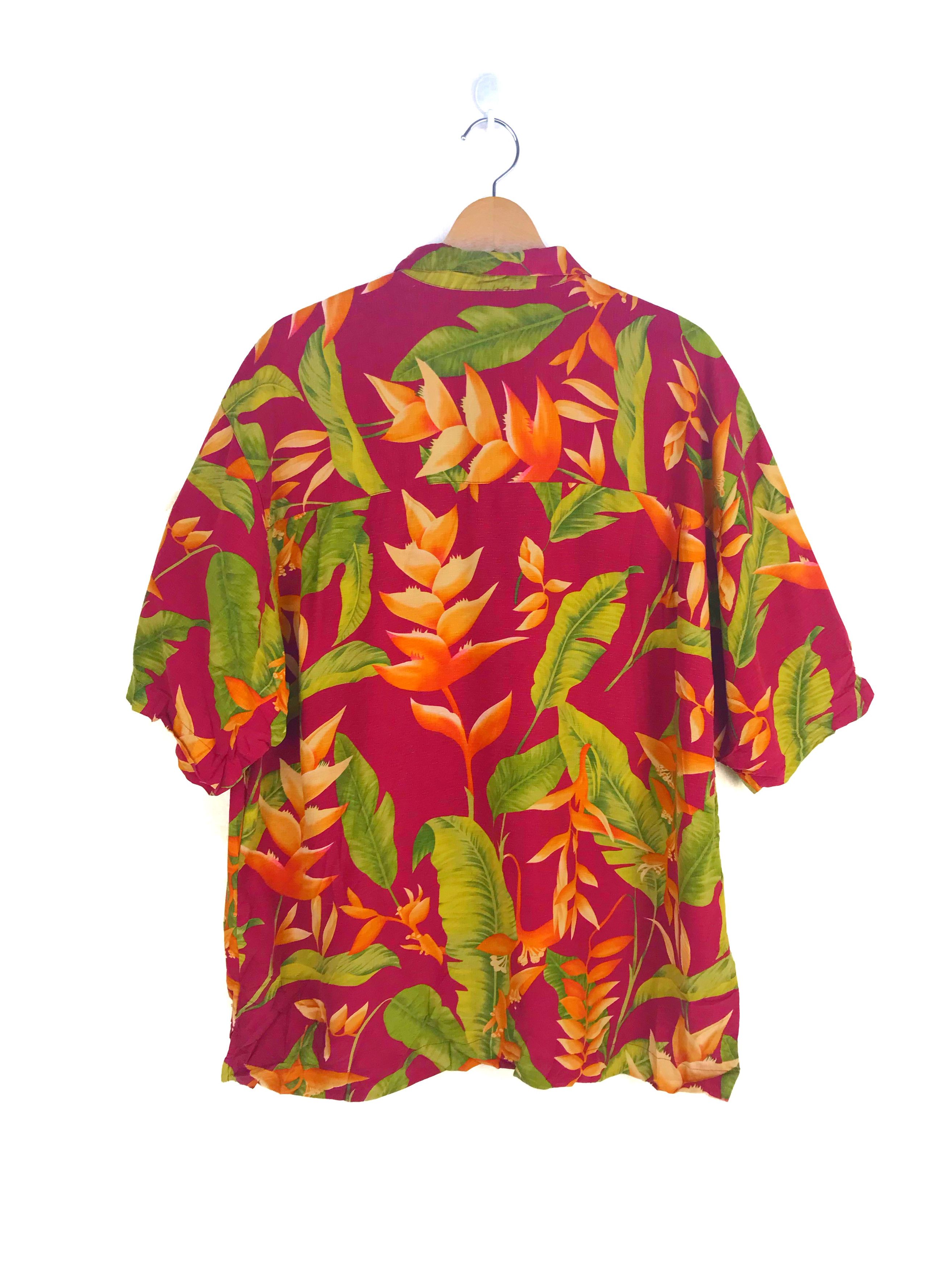 Vintage Vintage Bermuda Bay Flowers Florals Hawaiian Shirt Size US L / EU 52-54 / 3 - 8 Thumbnail