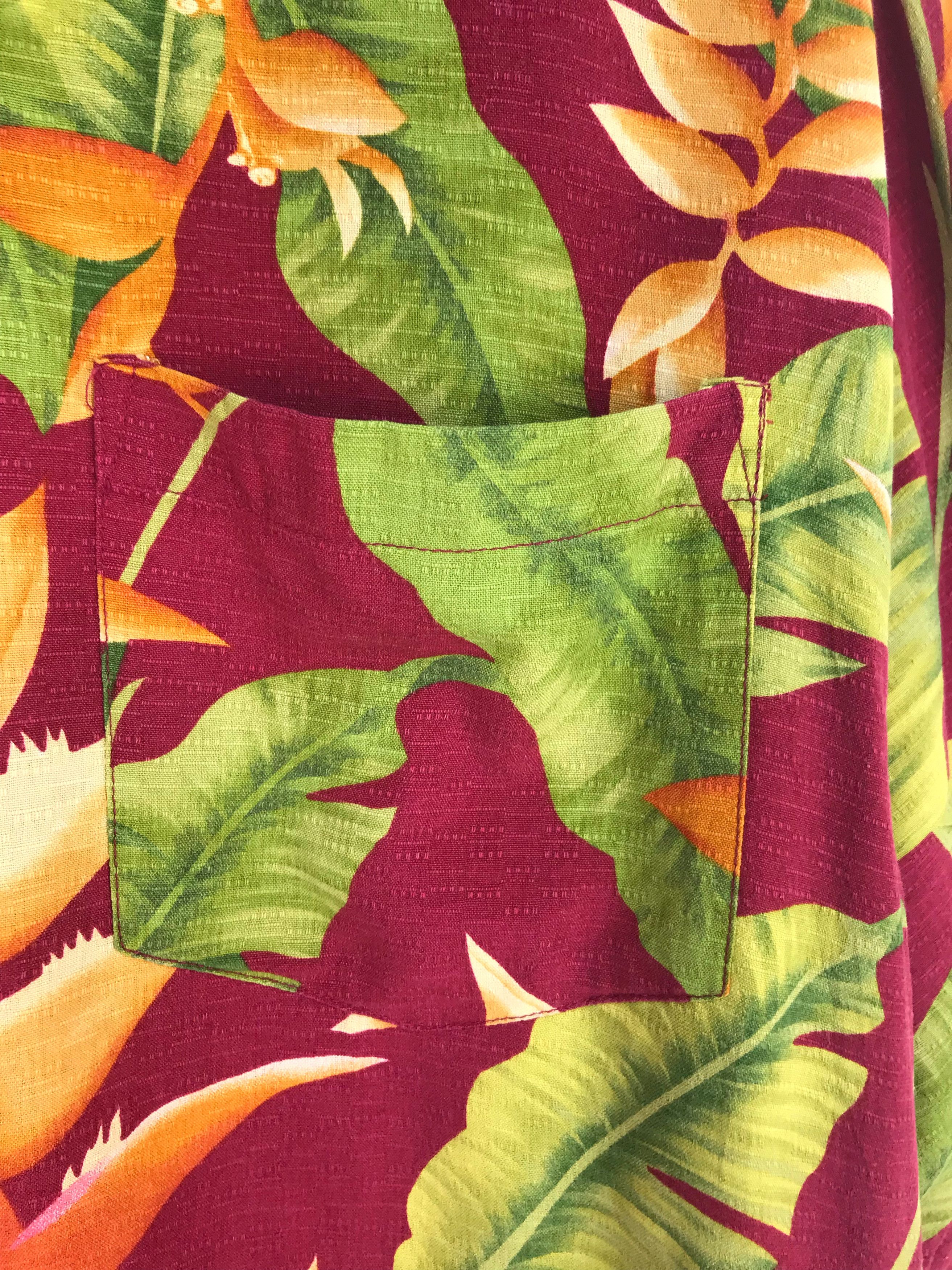 Vintage Vintage Bermuda Bay Flowers Florals Hawaiian Shirt Size US L / EU 52-54 / 3 - 4 Thumbnail