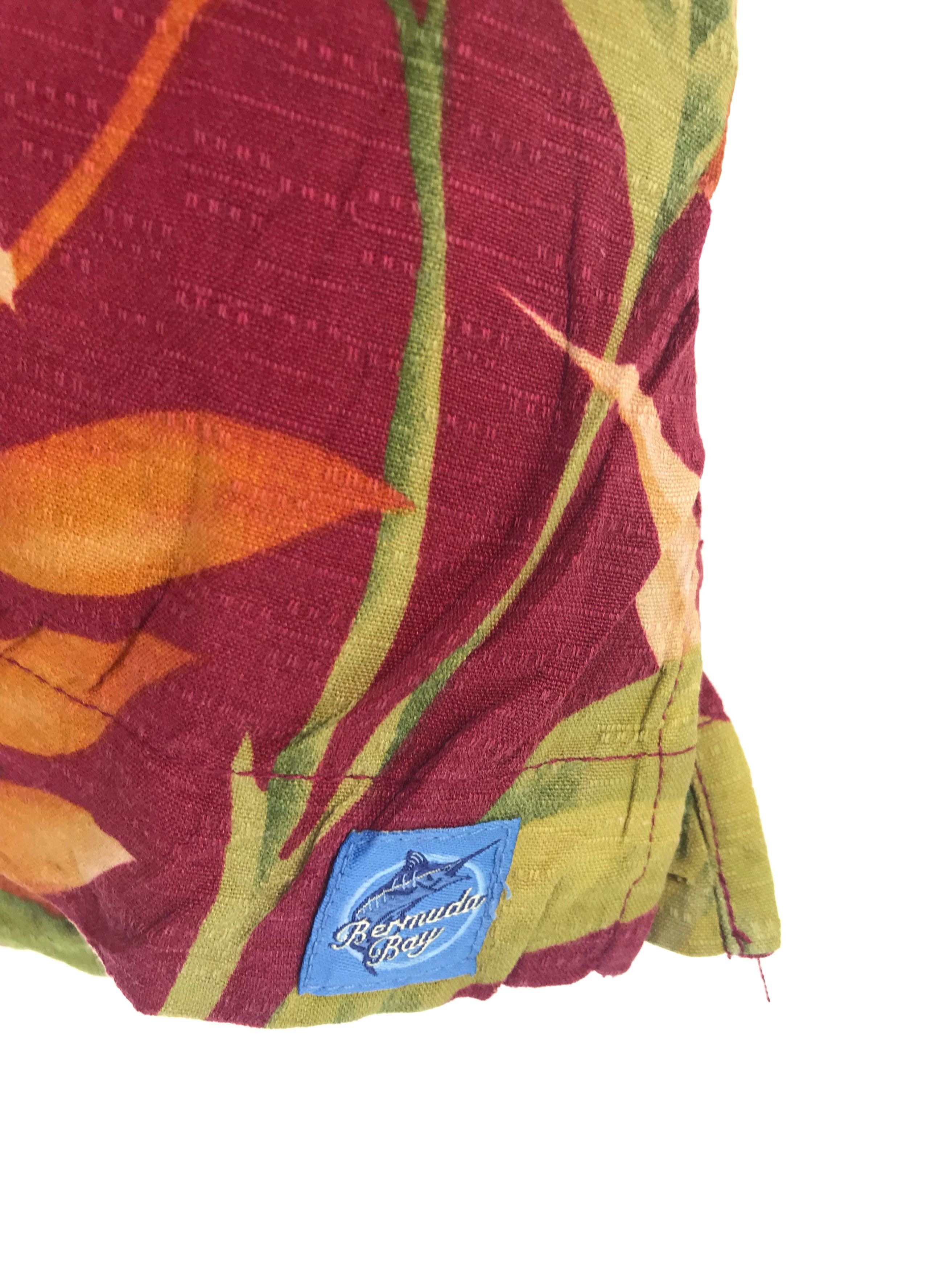 Vintage Vintage Bermuda Bay Flowers Florals Hawaiian Shirt Size US L / EU 52-54 / 3 - 7 Thumbnail