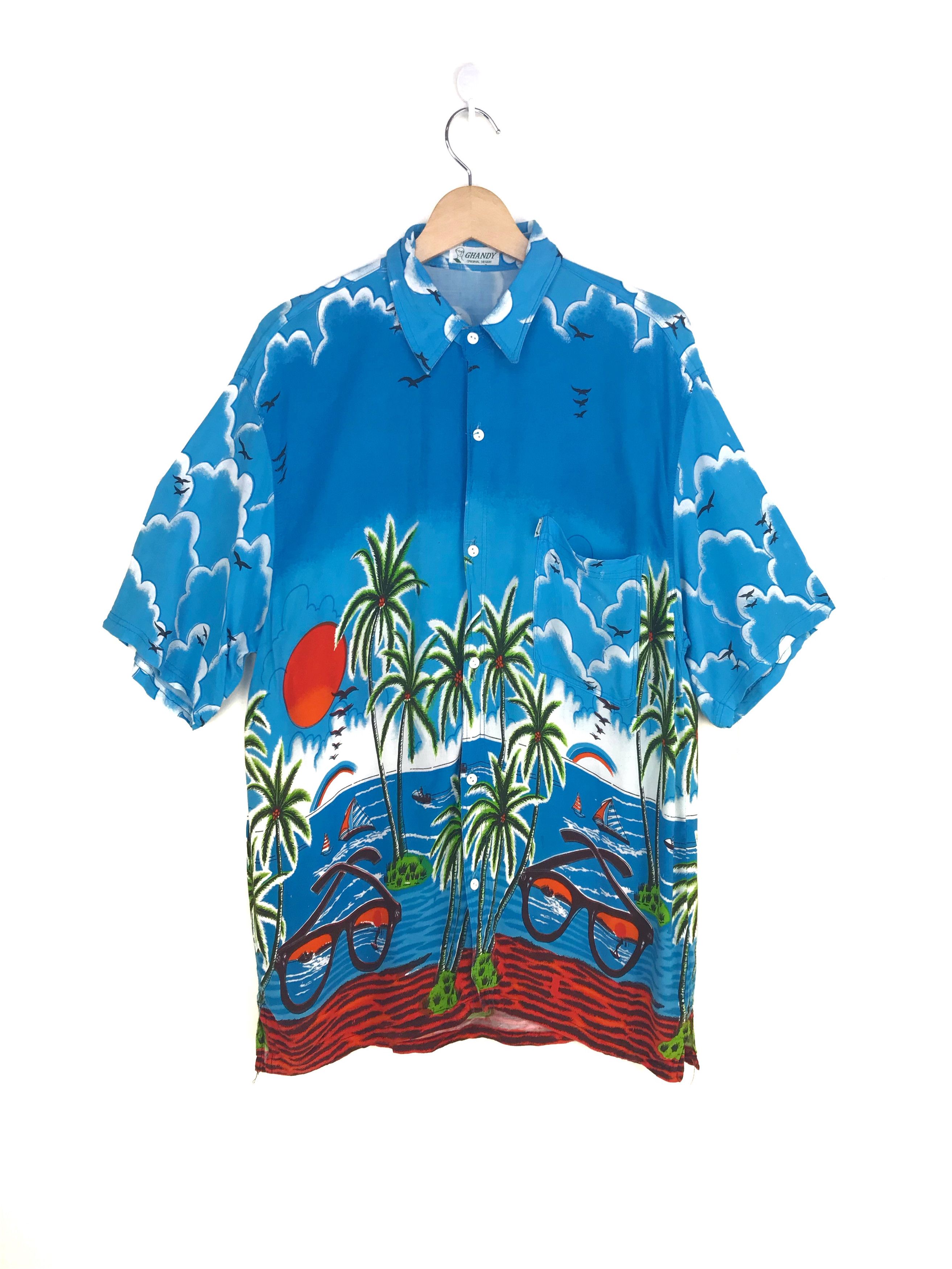 Vintage Vintage Ghandy Sunrise Morning Hawaiian Shirt Size US M / EU 48-50 / 2 - 1 Thumbnail