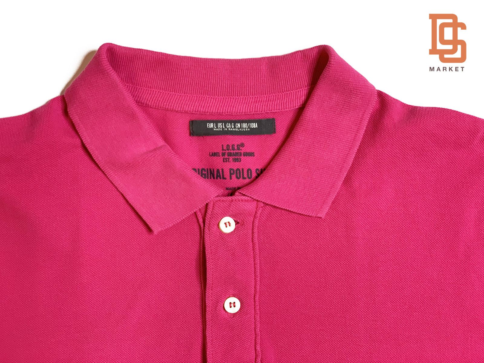 H&M H&M SHORT SLEEVE POLO HOT PINK L.O.G.G. SHIRT Size US L / EU 52-54 / 3 - 3 Thumbnail