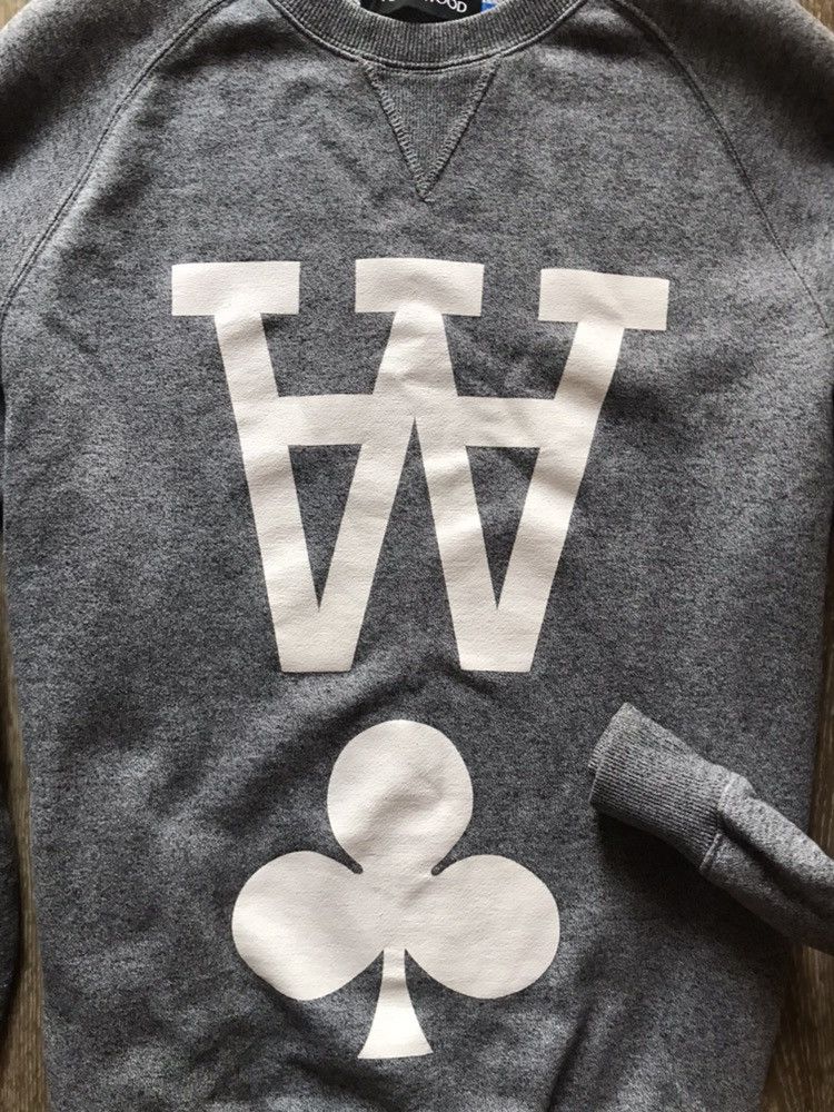 Wood Wood Wood wood sweatshirt big logo size M Size US M / EU 48-50 / 2 - 2 Thumbnail