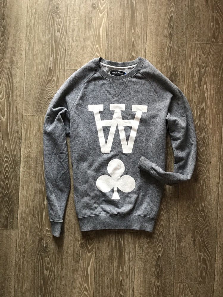 Wood Wood Wood wood sweatshirt big logo size M Size US M / EU 48-50 / 2 - 1 Thumbnail