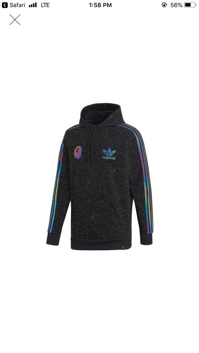 Tech hoodie hot sale adidas bape