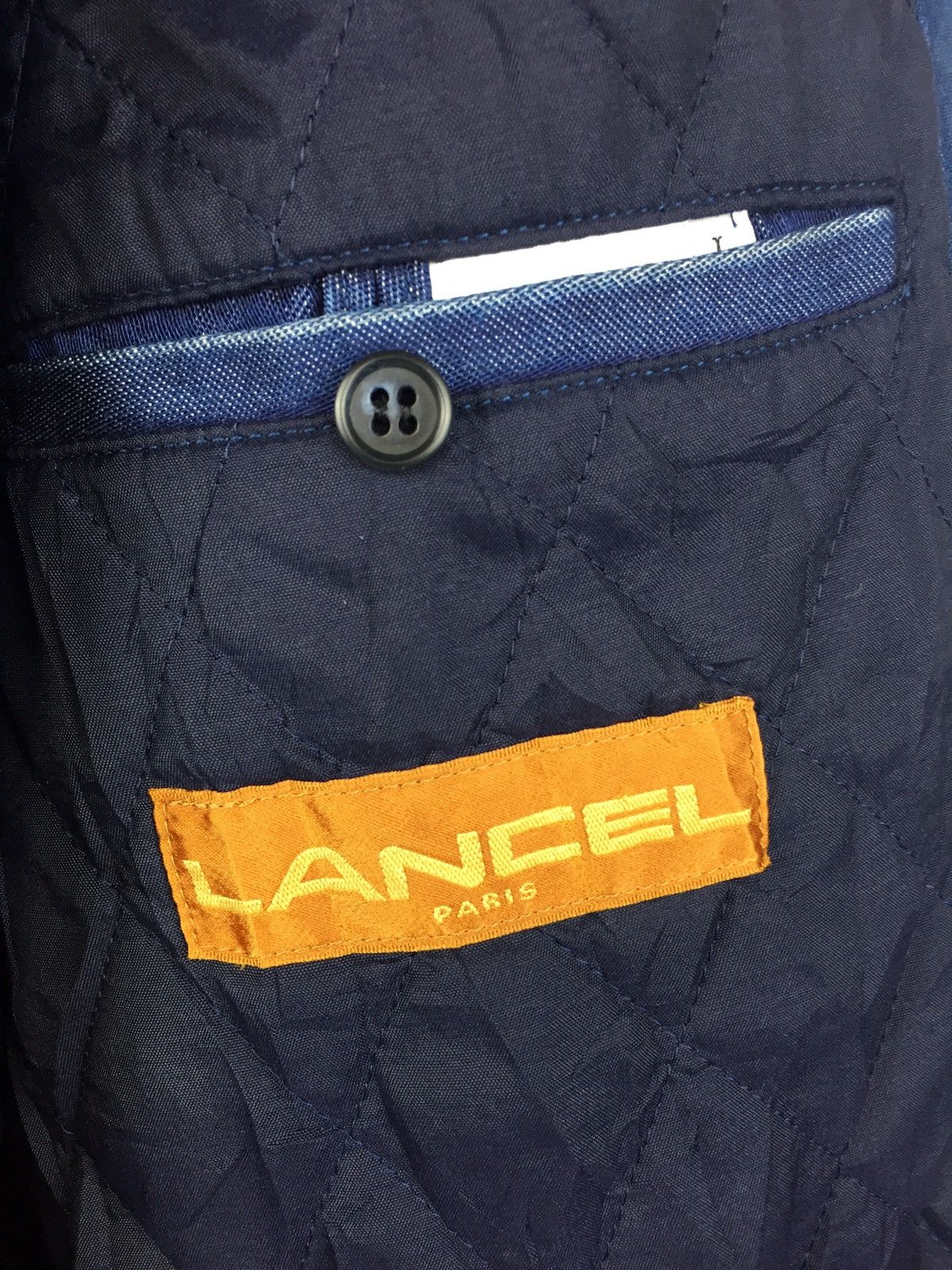 Lancel Lancel cudroy and denim bomber fur neck jacket Size US L / EU 52-54 / 3 - 11 Thumbnail