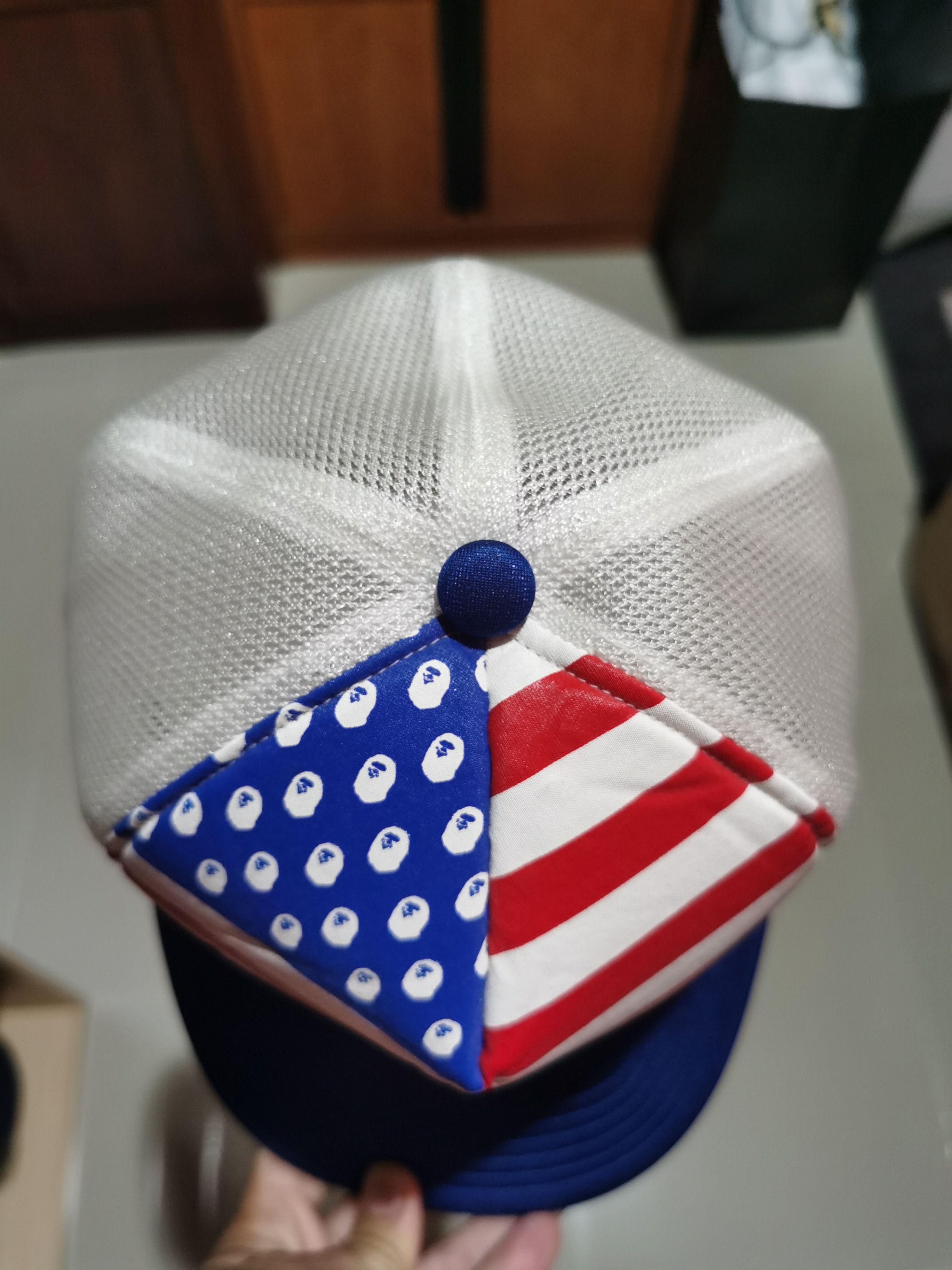 Bape Bape America Flag Trucker Cap/Hat Size ONE SIZE - 9 Preview