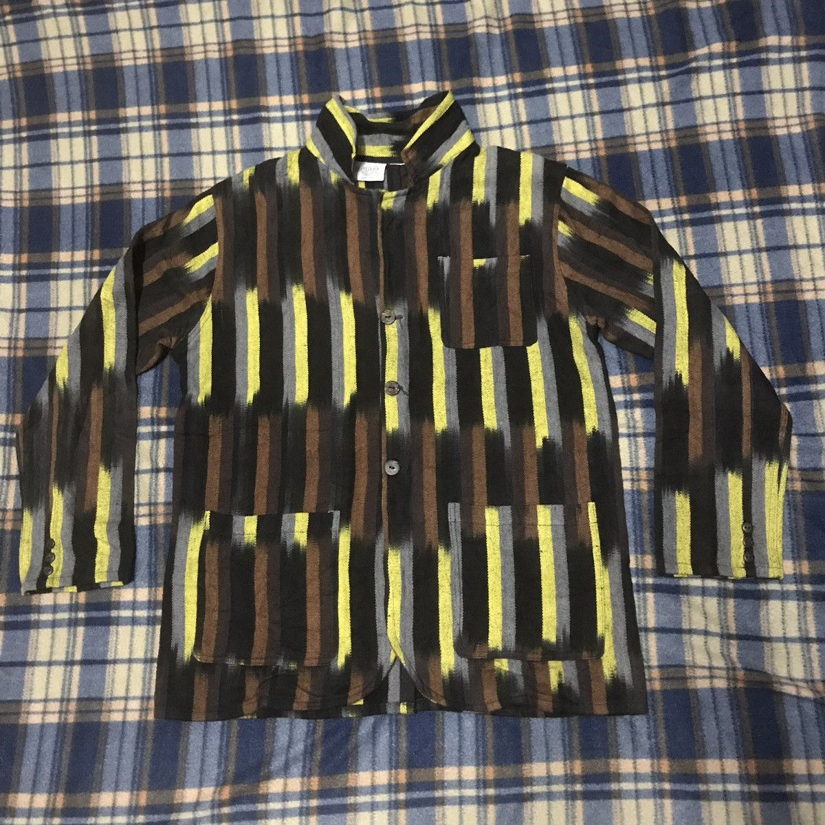 Vintage 90's Artesania New York Folk Art Shirt Button Ups