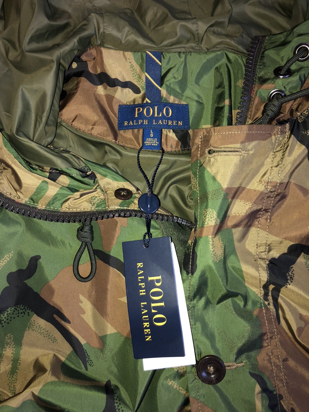 Polo camo rain jacket deals