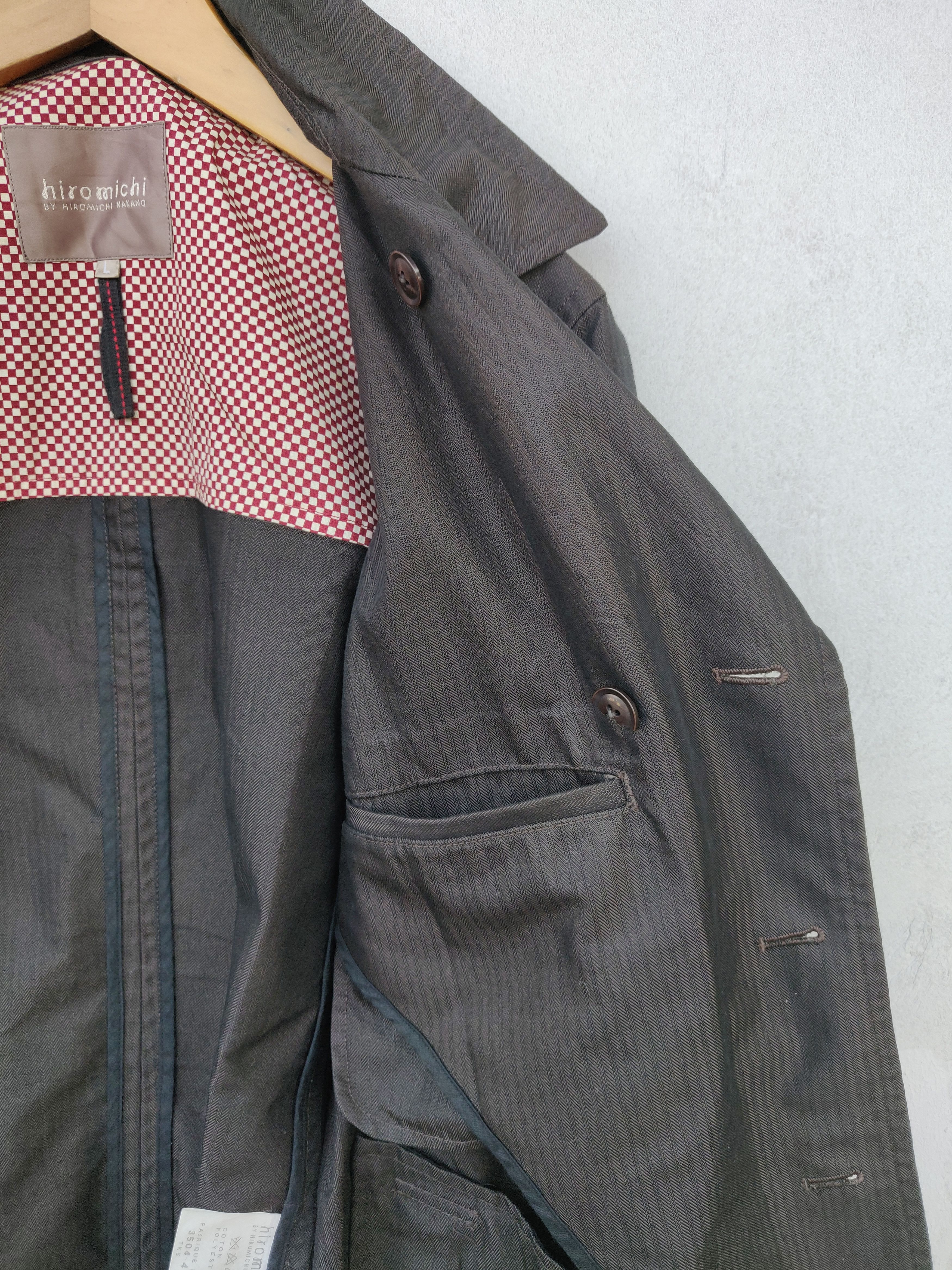 Designer × Japanese Brand × Vintage Hiromichi Nakano Double Breasted Trench Coat Size US L / EU 52-54 / 3 - 14 Thumbnail