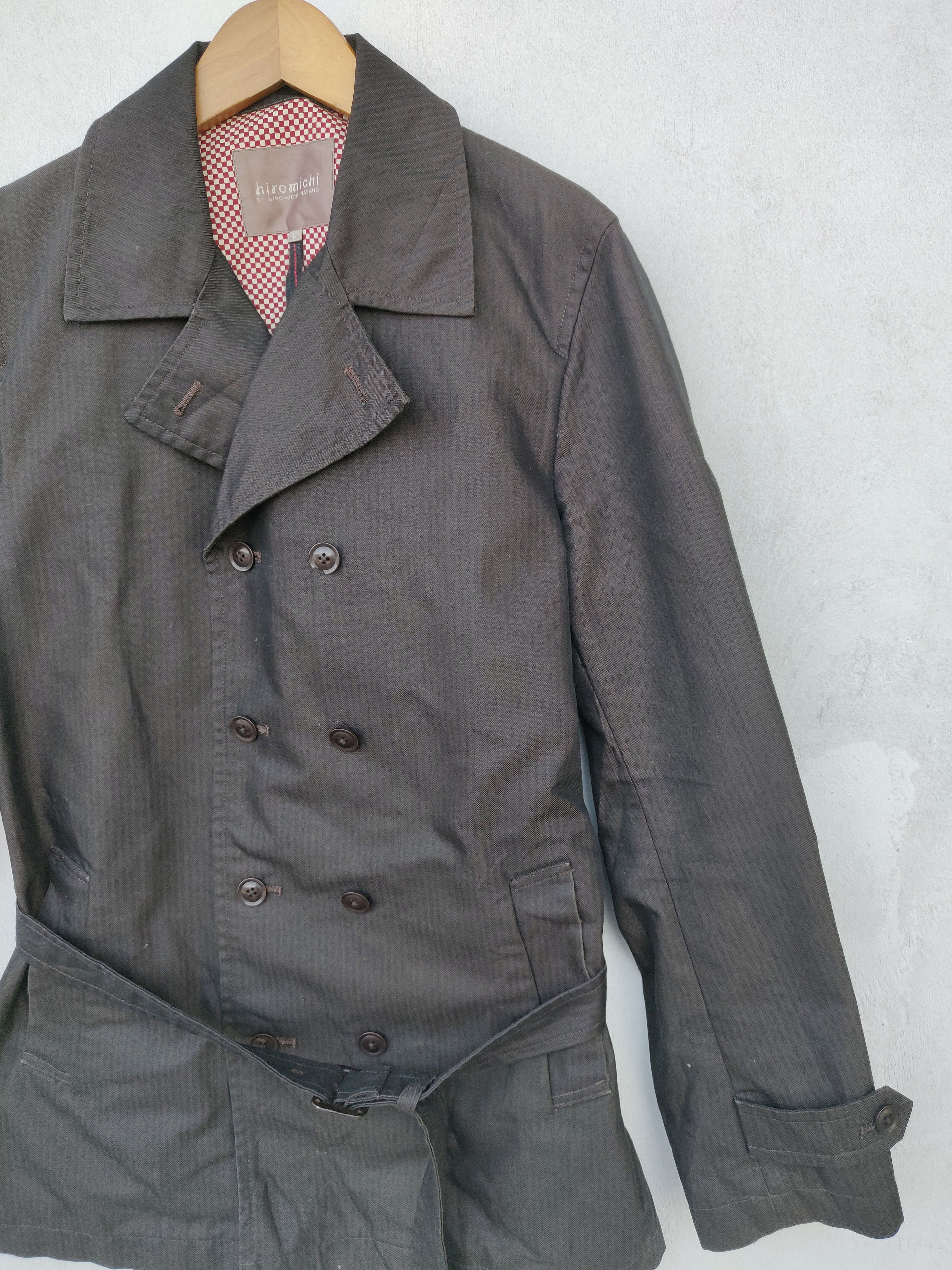 Designer × Japanese Brand × Vintage Hiromichi Nakano Double Breasted Trench Coat Size US L / EU 52-54 / 3 - 7 Thumbnail