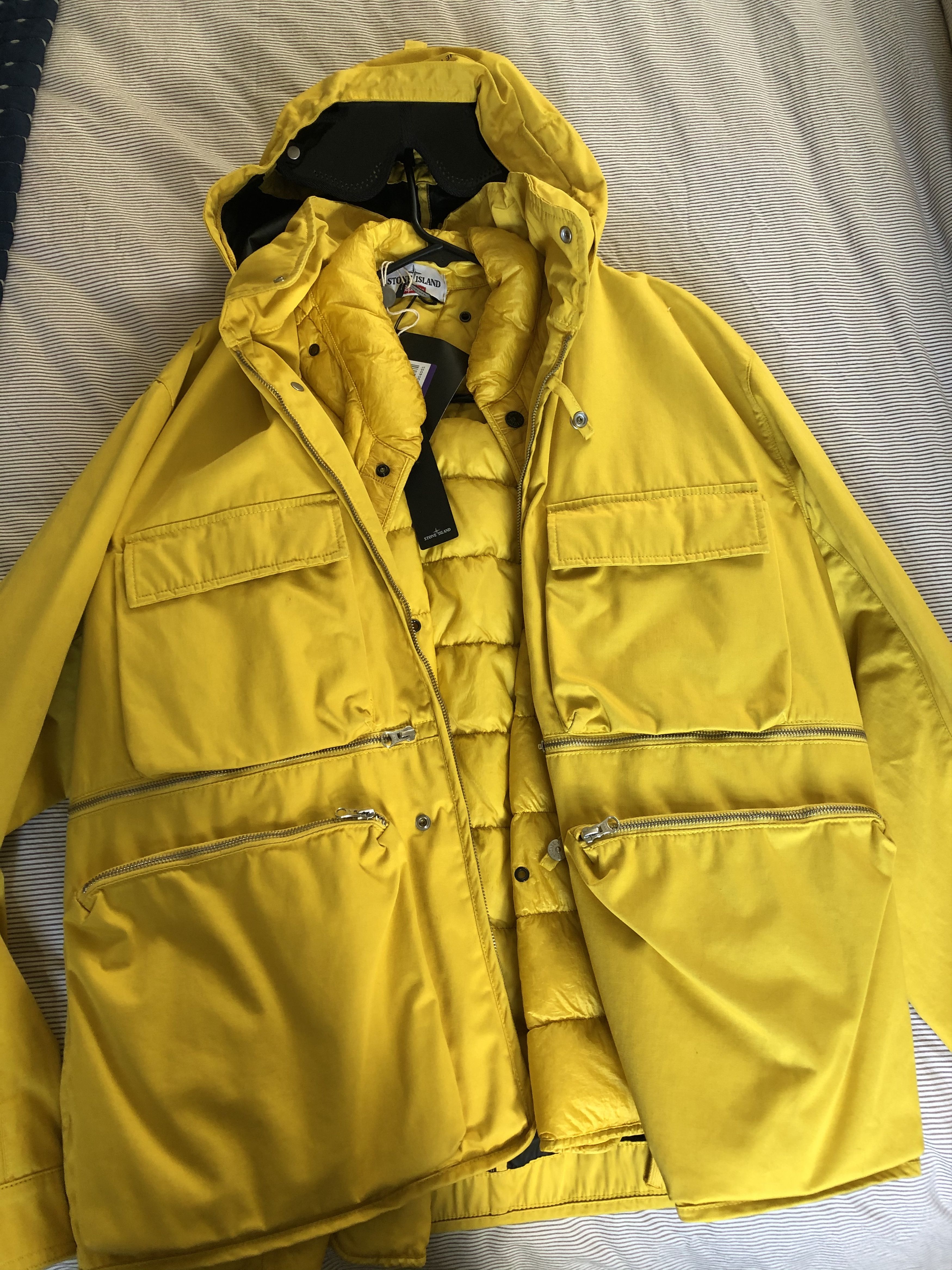 Stone Island × Supreme STONE ISLAND/SUPREME RASO GOMMATO YELLOW