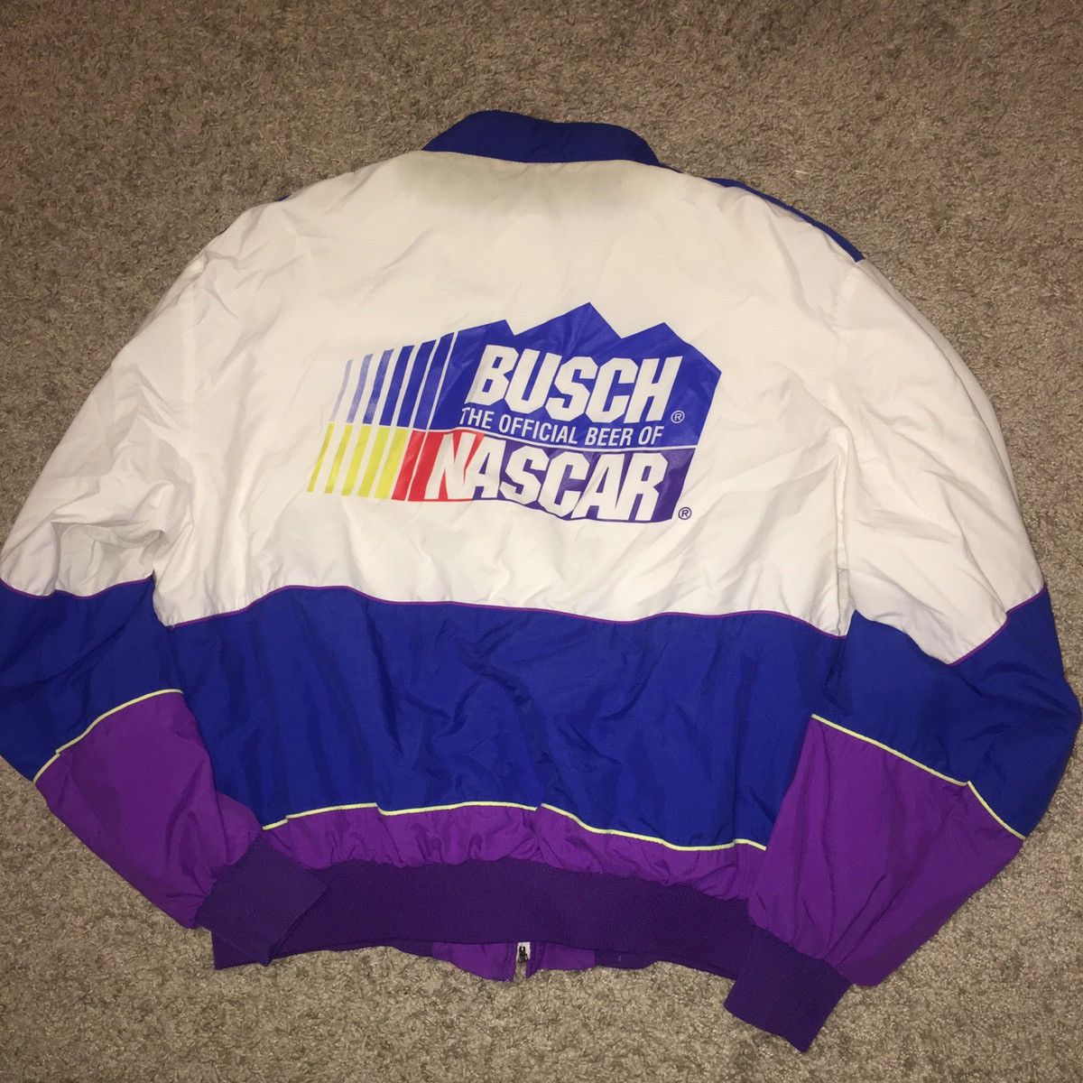 Vintage 80’s NASCAR Busch Beer Jacket Grailed