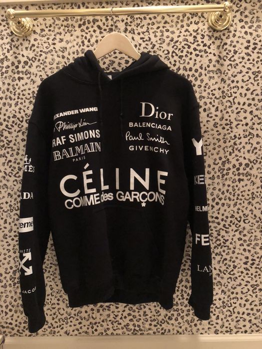 Promo hoodie celine online comme des garcons hoodie