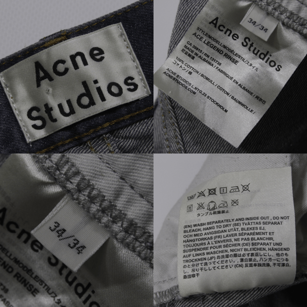 Acne Studios Ace Legend Rinse Jeans Size US 34 / EU 50 - 11 Thumbnail