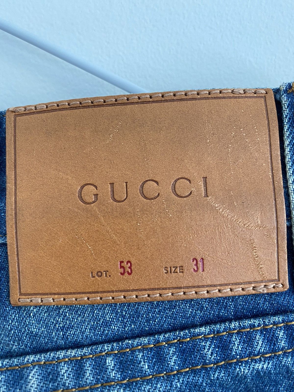 Gucci Snake Embroidered Jeans Size US 31 - 4 Thumbnail