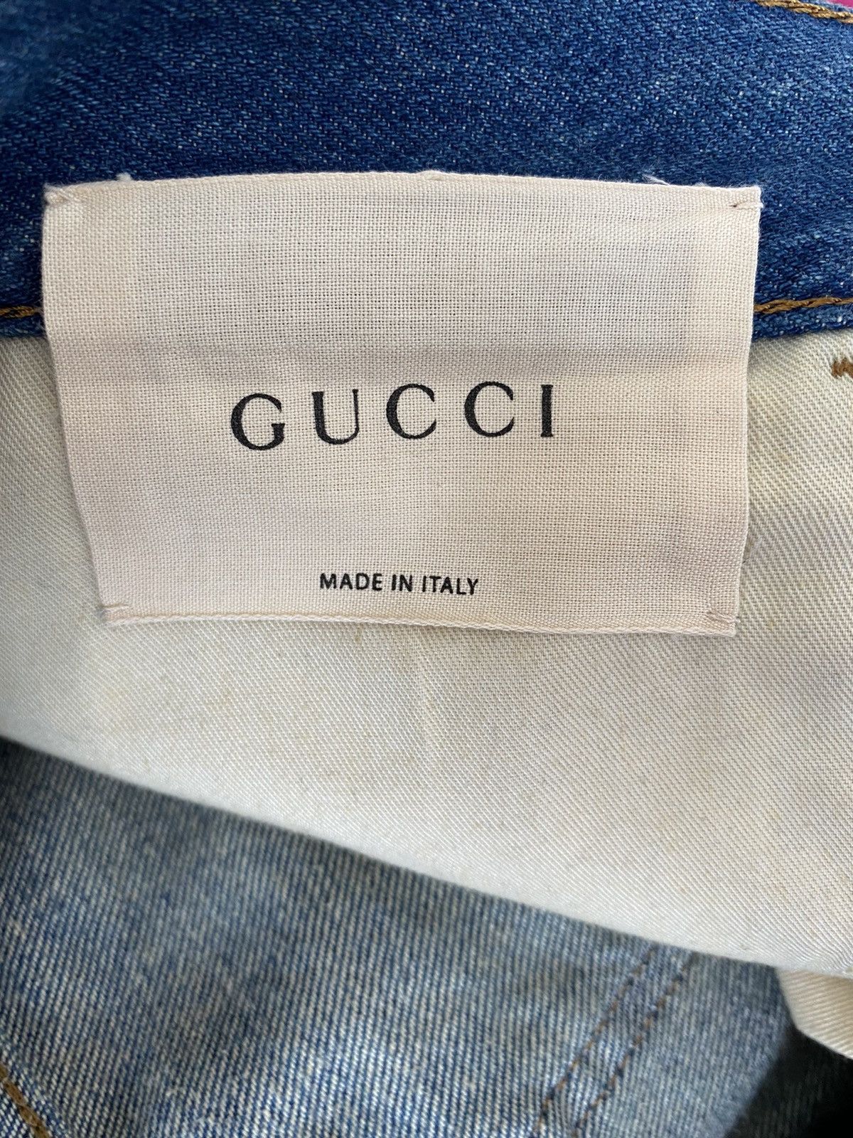 Gucci Snake Embroidered Jeans Size US 31 - 6 Thumbnail