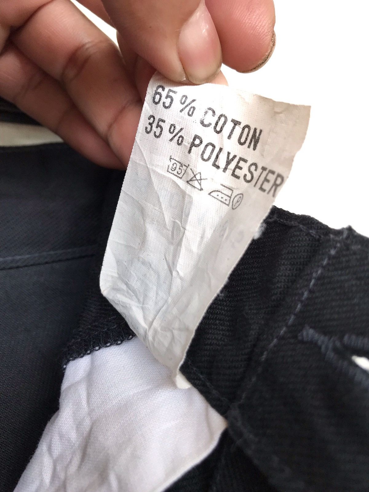 Danton × Vintage Five pockets black pants Size US 28 / EU 44 - 10 Thumbnail