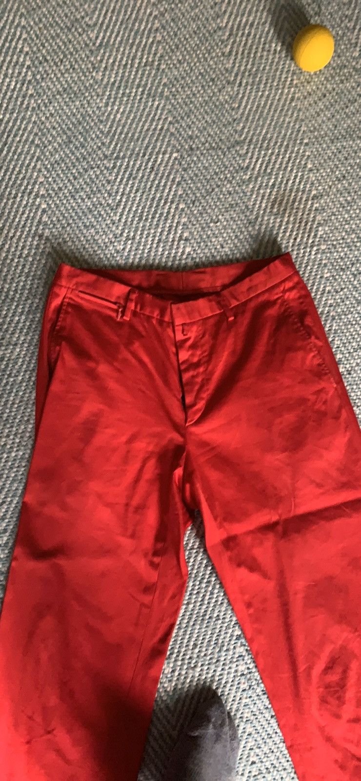 Jil Sander Jil Sander Red Cotton Trousers Size US 30 / EU 46 - 3 Thumbnail