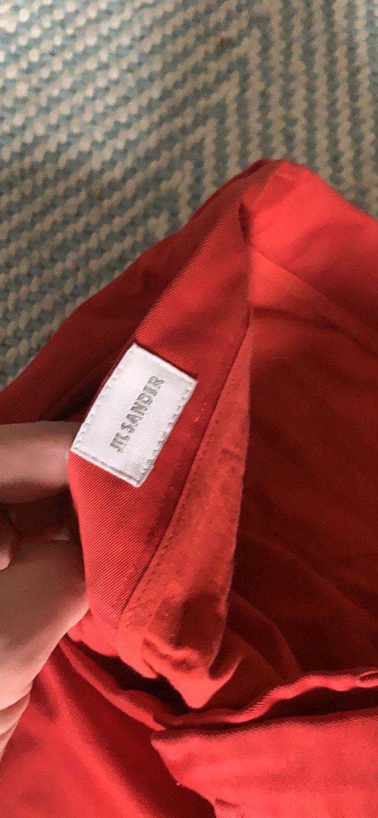 Jil Sander Jil Sander Red Cotton Trousers Size US 30 / EU 46 - 2 Thumbnail