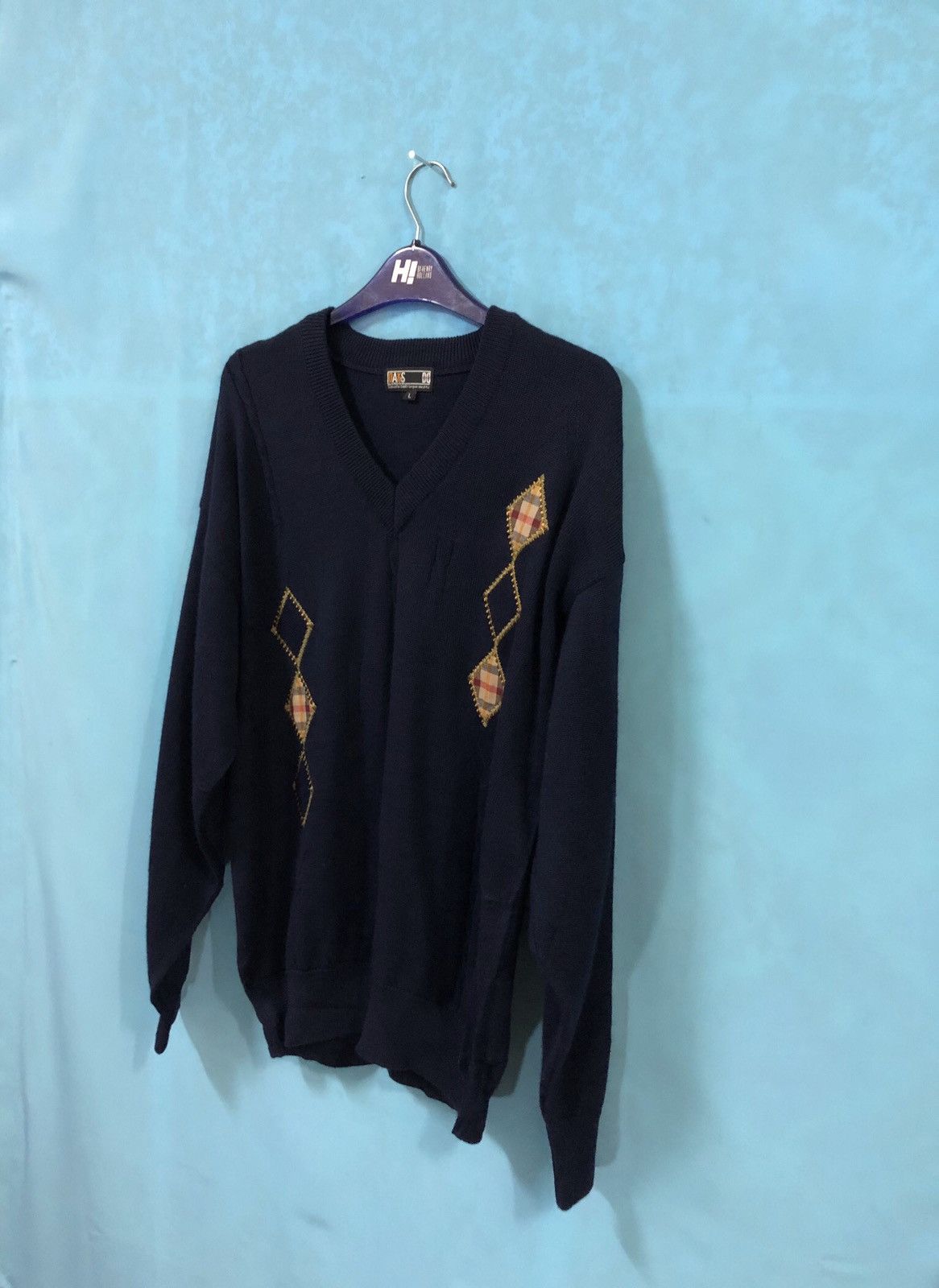 DAKS DAKS london sweatshirt knitwear embroidery navy Size US L / EU 52-54 / 3 - 5 Thumbnail