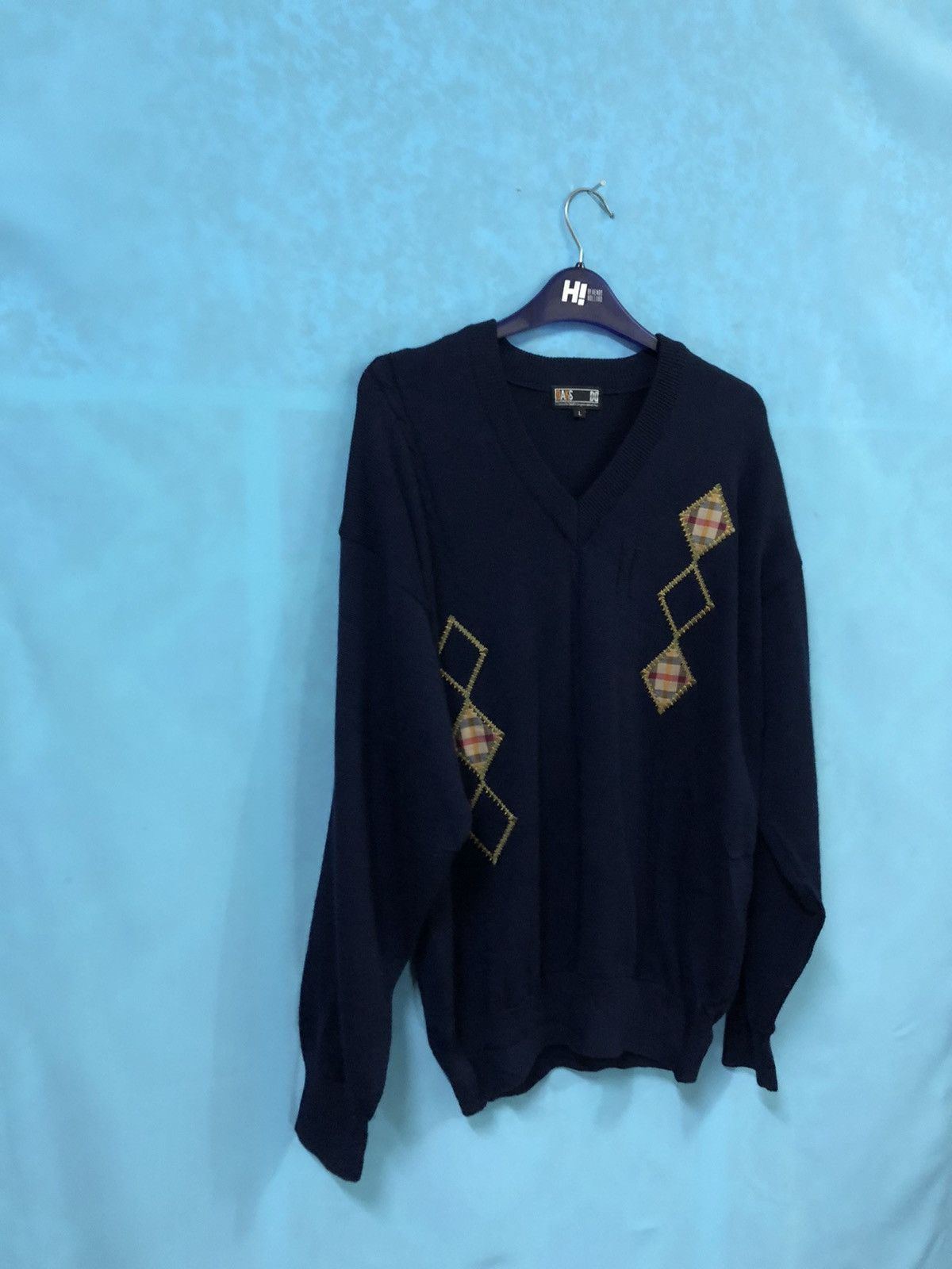 DAKS DAKS london sweatshirt knitwear embroidery navy Size US L / EU 52-54 / 3 - 4 Thumbnail