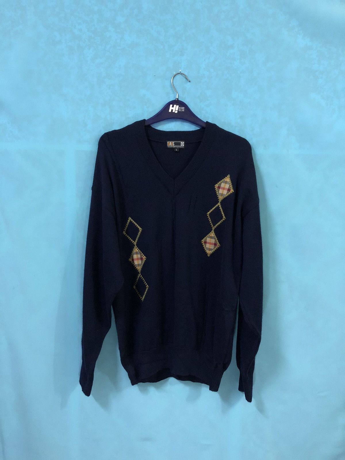 DAKS DAKS london sweatshirt knitwear embroidery navy Size US L / EU 52-54 / 3 - 1 Thumbnail