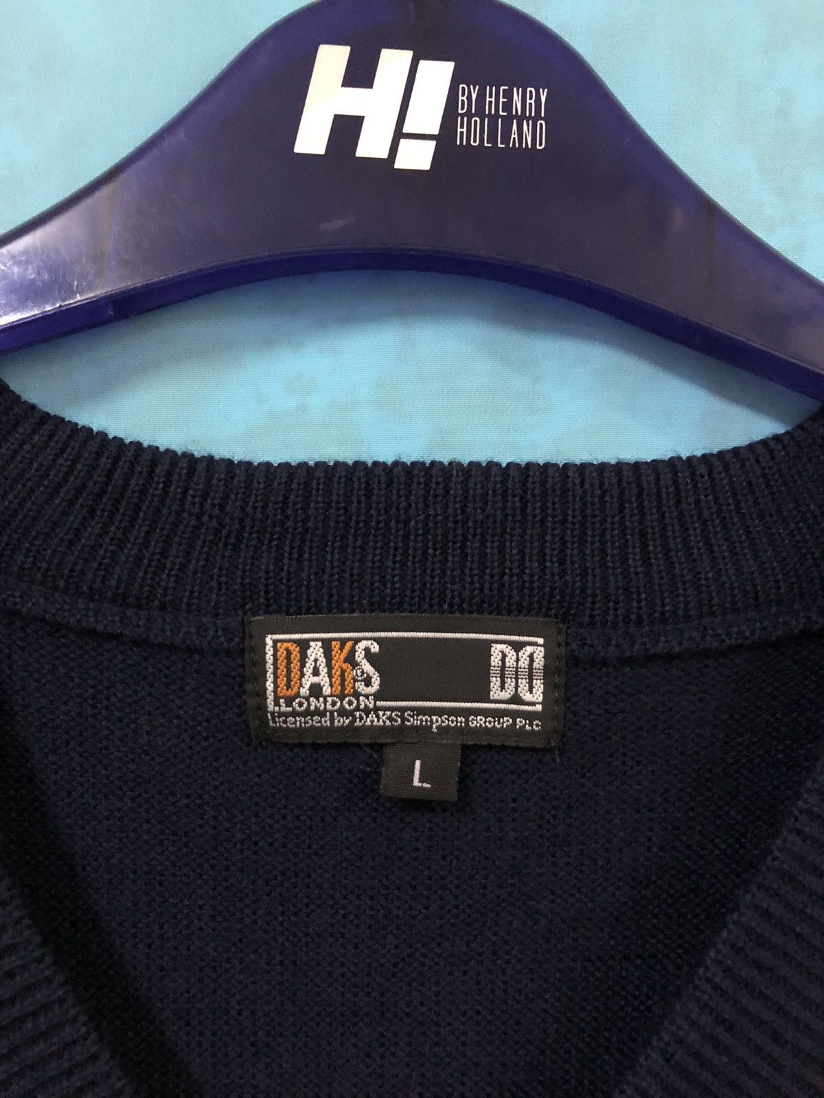 DAKS DAKS london sweatshirt knitwear embroidery navy Size US L / EU 52-54 / 3 - 3 Thumbnail