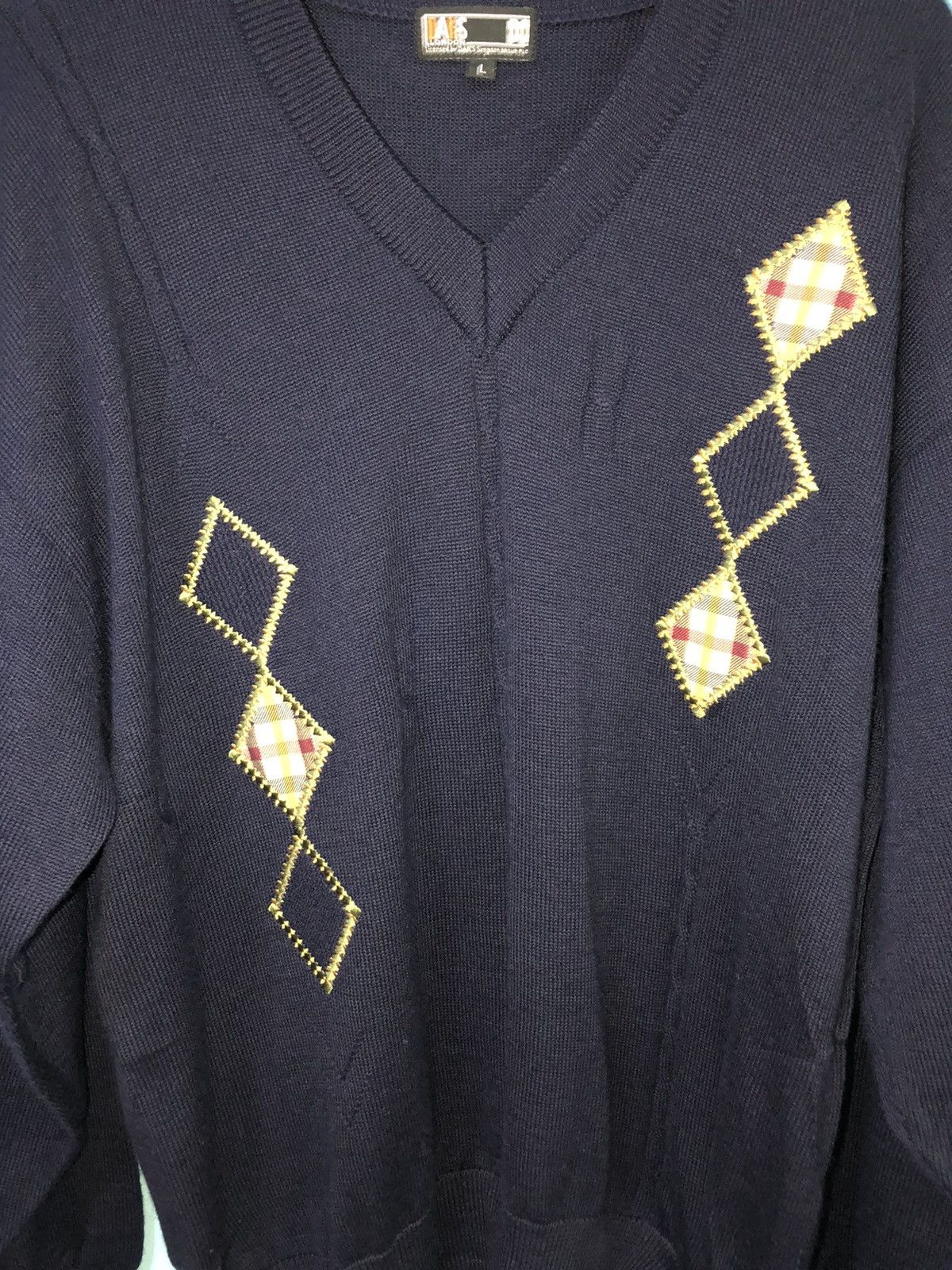 DAKS DAKS london sweatshirt knitwear embroidery navy Size US L / EU 52-54 / 3 - 6 Thumbnail