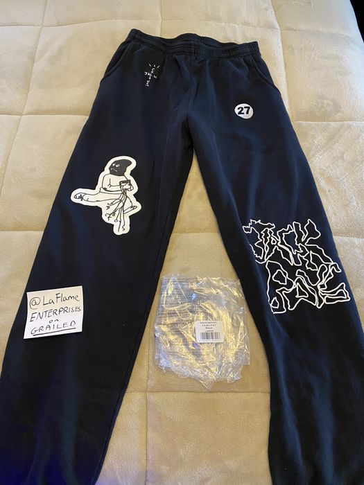 Travis Scott JACKBOYS Mask On Sweatpants SZ LG Travis Scott Cactus