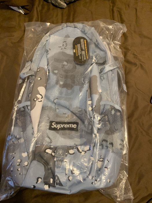 Supreme blue camo discount backpack