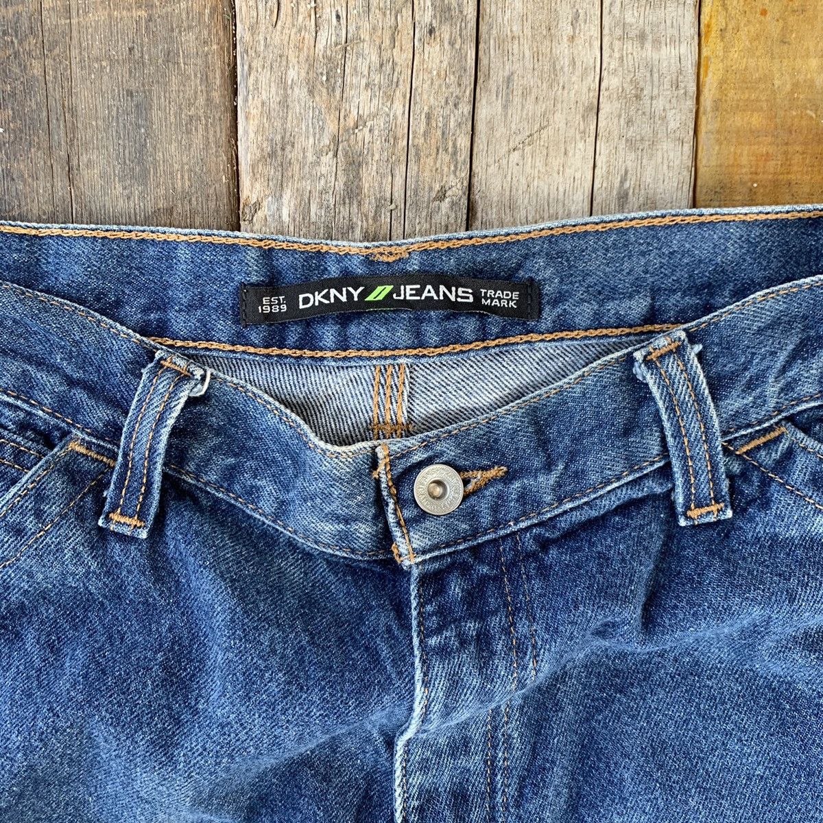 Dkny denim jeans with skull bead